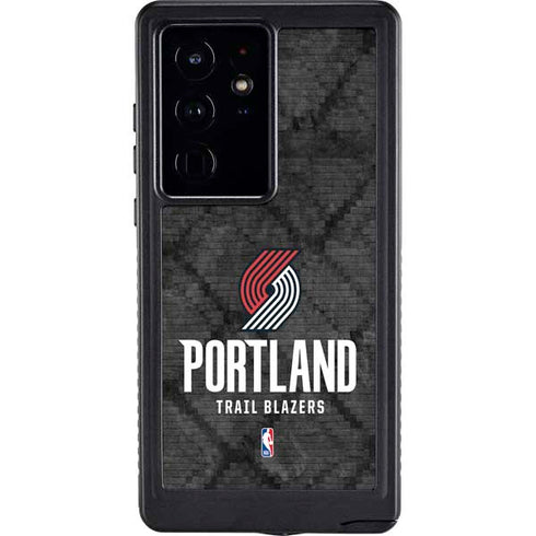 NBA Portland Trail Blazers Dark Rust Galaxy S24 Ultra Waterproof Case
