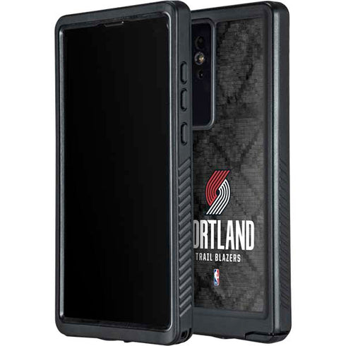 NBA Portland Trail Blazers Dark Rust Galaxy S24 Ultra Waterproof Case