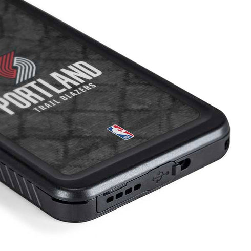 NBA Portland Trail Blazers Dark Rust Galaxy S24 Waterproof Case