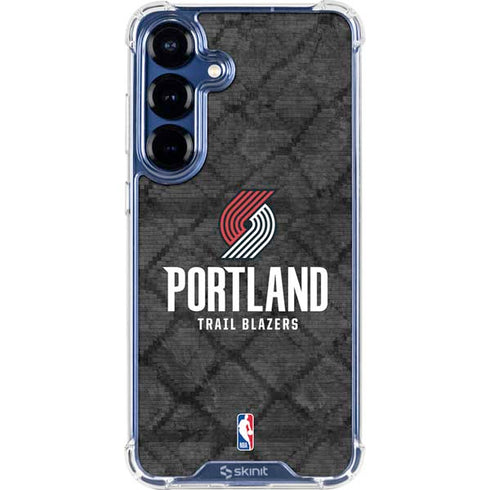 NBA Portland Trail Blazers Dark Rust Galaxy S25 Clear Case
