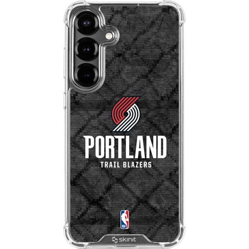 NBA Portland Trail Blazers Dark Rust Galaxy S26 Clear Case