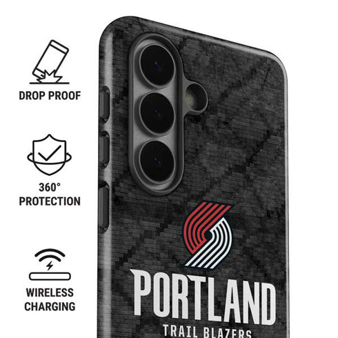 NBA Portland Trail Blazers Dark Rust Galaxy S26 Plus Impact Case