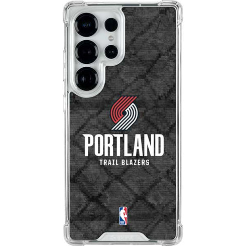 NBA Portland Trail Blazers Dark Rust Galaxy S26 Ultra Clear Case
