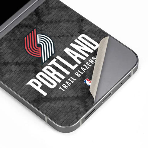 NBA Portland Trail Blazers Dark Rust Galaxy Z Flip6 Skin