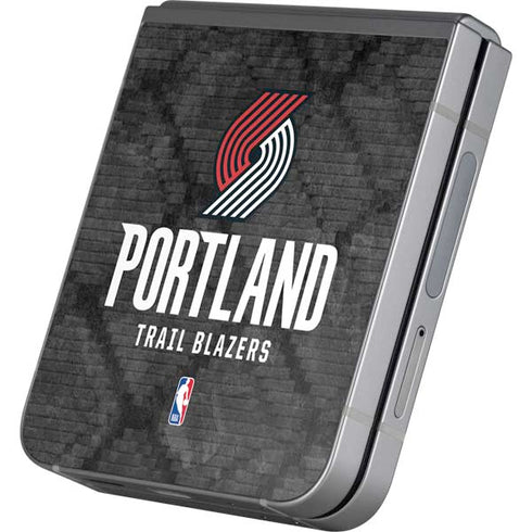 NBA Portland Trail Blazers Dark Rust Galaxy Z Flip6 Skin