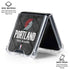 NBA Portland Trail Blazers Dark Rust Galaxy Z Flip6 Clear Case