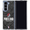 NBA Portland Trail Blazers Dark Rust Galaxy Z Fold5 5G Clear Case