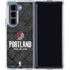 NBA Portland Trail Blazers Dark Rust Galaxy Z Fold5 5G Clear Case