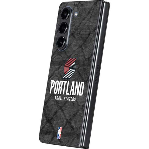 NBA Portland Trail Blazers Dark Rust Galaxy Z Fold5 5G Skin