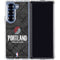 NBA Portland Trail Blazers Dark Rust Galaxy Z Fold6 Clear Case