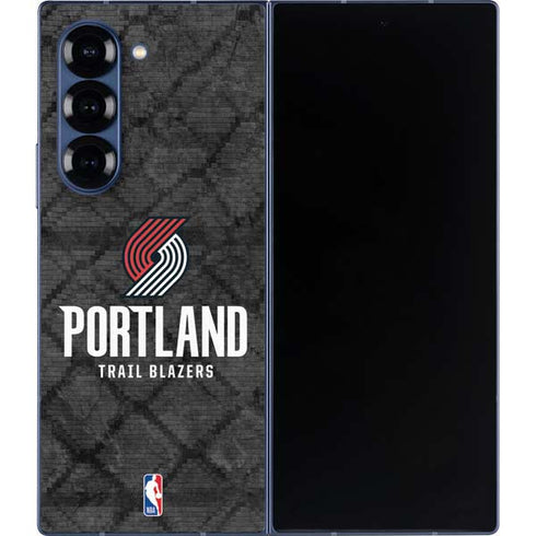 NBA Portland Trail Blazers Dark Rust Galaxy Z Fold6 Skin