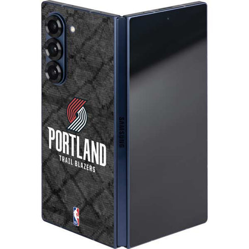 NBA Portland Trail Blazers Dark Rust Galaxy Z Fold6 Skin