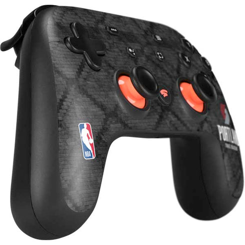 NBA Portland Trail Blazers Dark Rust Google Stadia Controller Skin