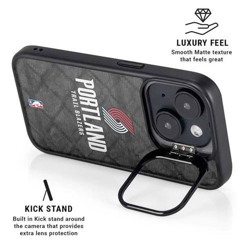 NBA Portland Trail Blazers Dark Rust iPhone 13 Kickstand Case