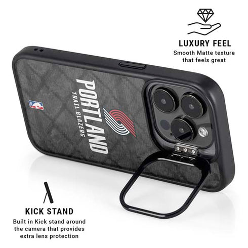 NBA Portland Trail Blazers Dark Rust iPhone 13 Pro Kickstand Case