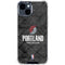 NBA Portland Trail Blazers Dark Rust iPhone 15 Clear Case