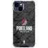 NBA Portland Trail Blazers Dark Rust iPhone 15 Clear Case