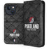 NBA Portland Trail Blazers Dark Rust iPhone 15 Folio Case