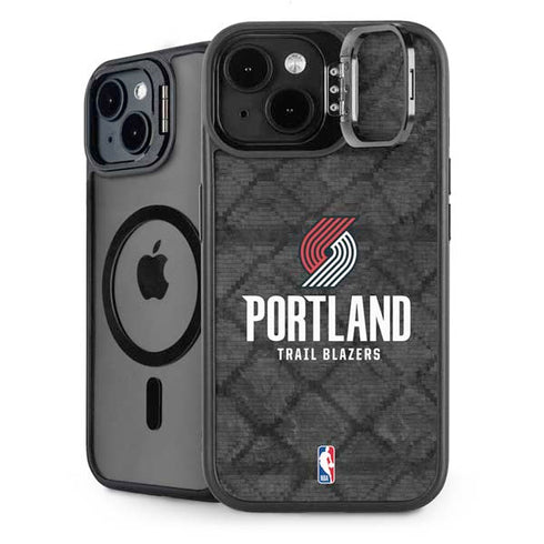 NBA Portland Trail Blazers Dark Rust iPhone 15 Plus Kickstand Case