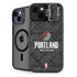 NBA Portland Trail Blazers Dark Rust iPhone 15 Plus Kickstand Case