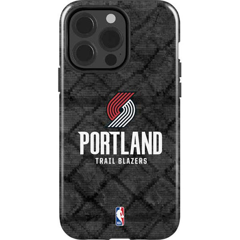 NBA Portland Trail Blazers Dark Rust iPhone 15 Pro Impact Case