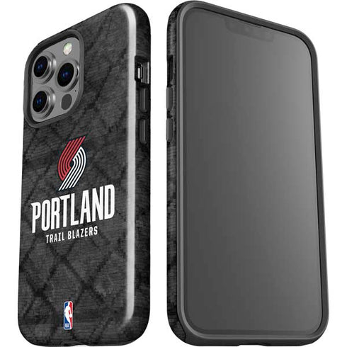 NBA Portland Trail Blazers Dark Rust iPhone 15 Pro Impact Case