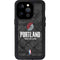 NBA Portland Trail Blazers Dark Rust iPhone 15 Pro Waterproof Case