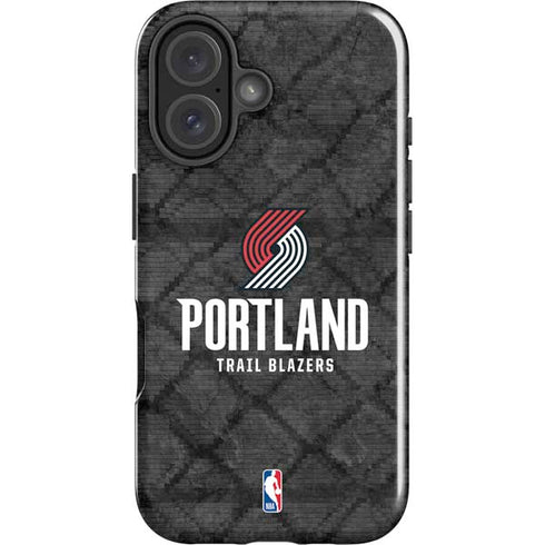 NBA Portland Trail Blazers Dark Rust iPhone 16 Impact Case