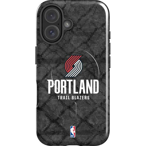 NBA Portland Trail Blazers Dark Rust iPhone 16 Magsafe Impact Case