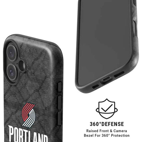 NBA Portland Trail Blazers Dark Rust iPhone 16 Magsafe Impact Case