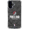 NBA Portland Trail Blazers Dark Rust iPhone 16 Plus Clear Case