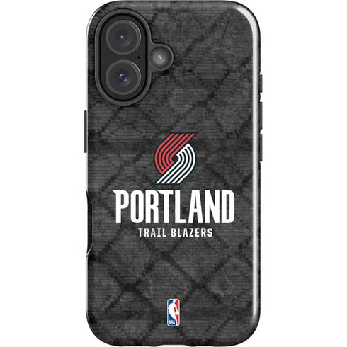 NBA Portland Trail Blazers Dark Rust iPhone 16 Plus Impact Case