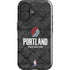 NBA Portland Trail Blazers Dark Rust iPhone 16 Plus Impact Case