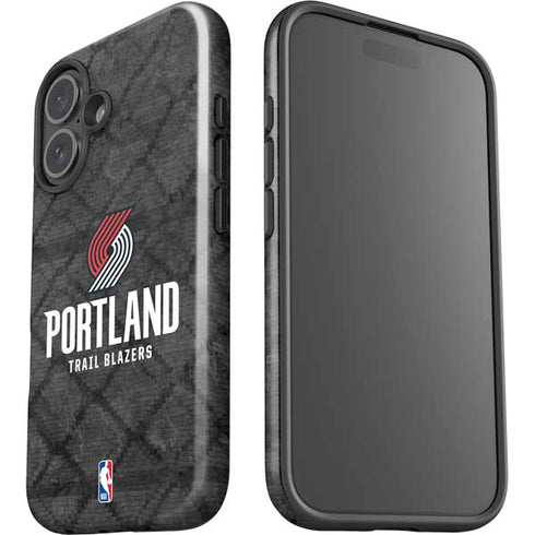 NBA Portland Trail Blazers Dark Rust iPhone 16 Plus Impact Case