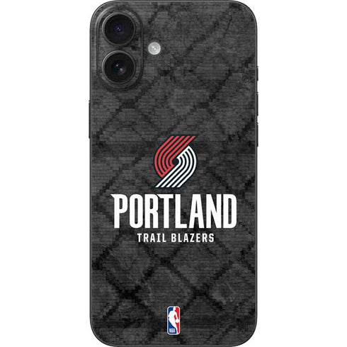 NBA Portland Trail Blazers Dark Rust iPhone 16 Plus Skin