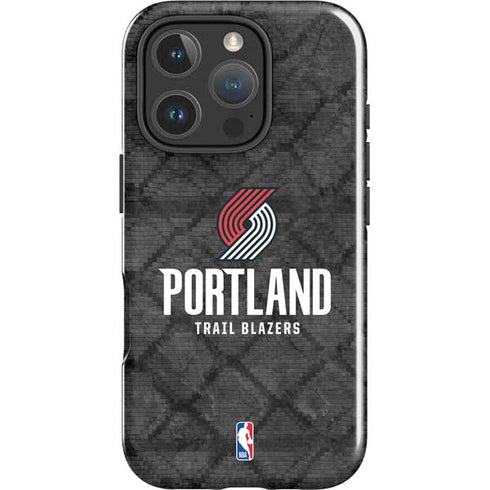 NBA Portland Trail Blazers Dark Rust iPhone 16 Pro Impact Case