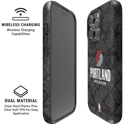 NBA Portland Trail Blazers Dark Rust iPhone 16 Pro Magsafe Impact Case