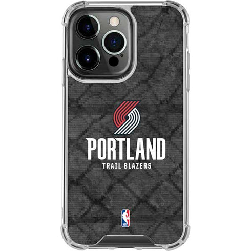 NBA Portland Trail Blazers Dark Rust iPhone 16 Pro Max Clear Case
