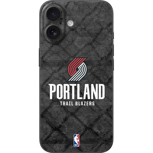NBA Portland Trail Blazers Dark Rust iPhone 16 Skin