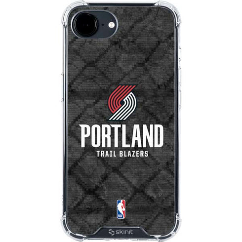 NBA Portland Trail Blazers Dark Rust iPhone 16e Clear Case