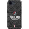 NBA Portland Trail Blazers Dark Rust iPhone 16e Impact Case