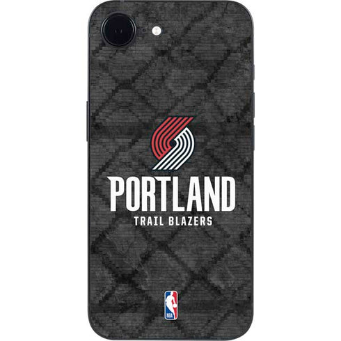 NBA Portland Trail Blazers Dark Rust iPhone 16e Skin