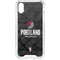 NBA Portland Trail Blazers Dark Rust iPhone XS Clear Case