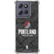 NBA Portland Trail Blazers Dark Rust Moto G 5G (2025) Clear Case
