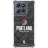 NBA Portland Trail Blazers Dark Rust Moto G 5G (2025) Clear Case