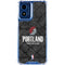 NBA Portland Trail Blazers Dark Rust Moto G 5G (2024) Clear Case