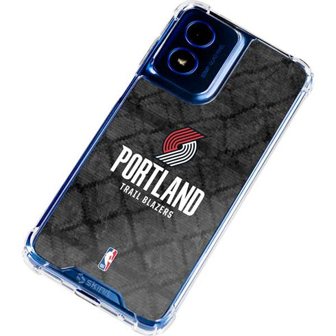 NBA Portland Trail Blazers Dark Rust Moto G 5G (2024) Clear Case