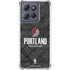 NBA Portland Trail Blazers Dark Rust Moto G Stylus 5G (2025) Clear Case