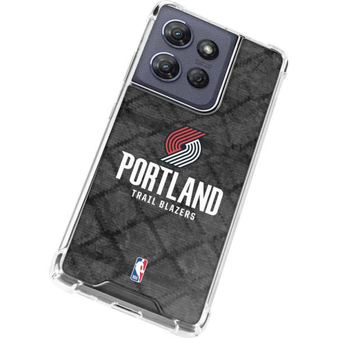 NBA Portland Trail Blazers Dark Rust Moto G Stylus 5G (2025) Clear Case