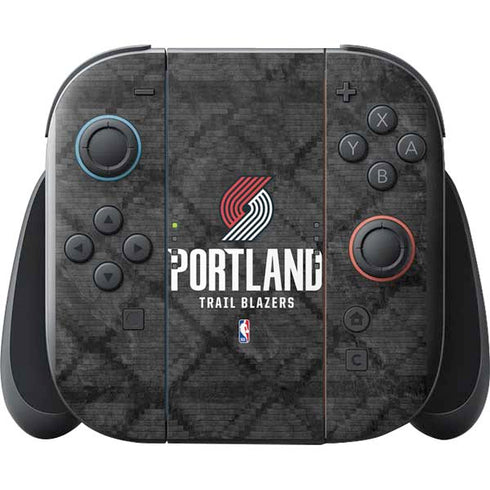 NBA Portland Trail Blazers Dark Rust Nintendo Switch 2 (2025) with Joy-Con Skin